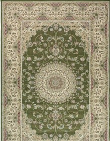 Высокоплотный ковер Royal Esfahan-1.5 2194B Green-Cream - высокое качество по лучшей цене в Украине.